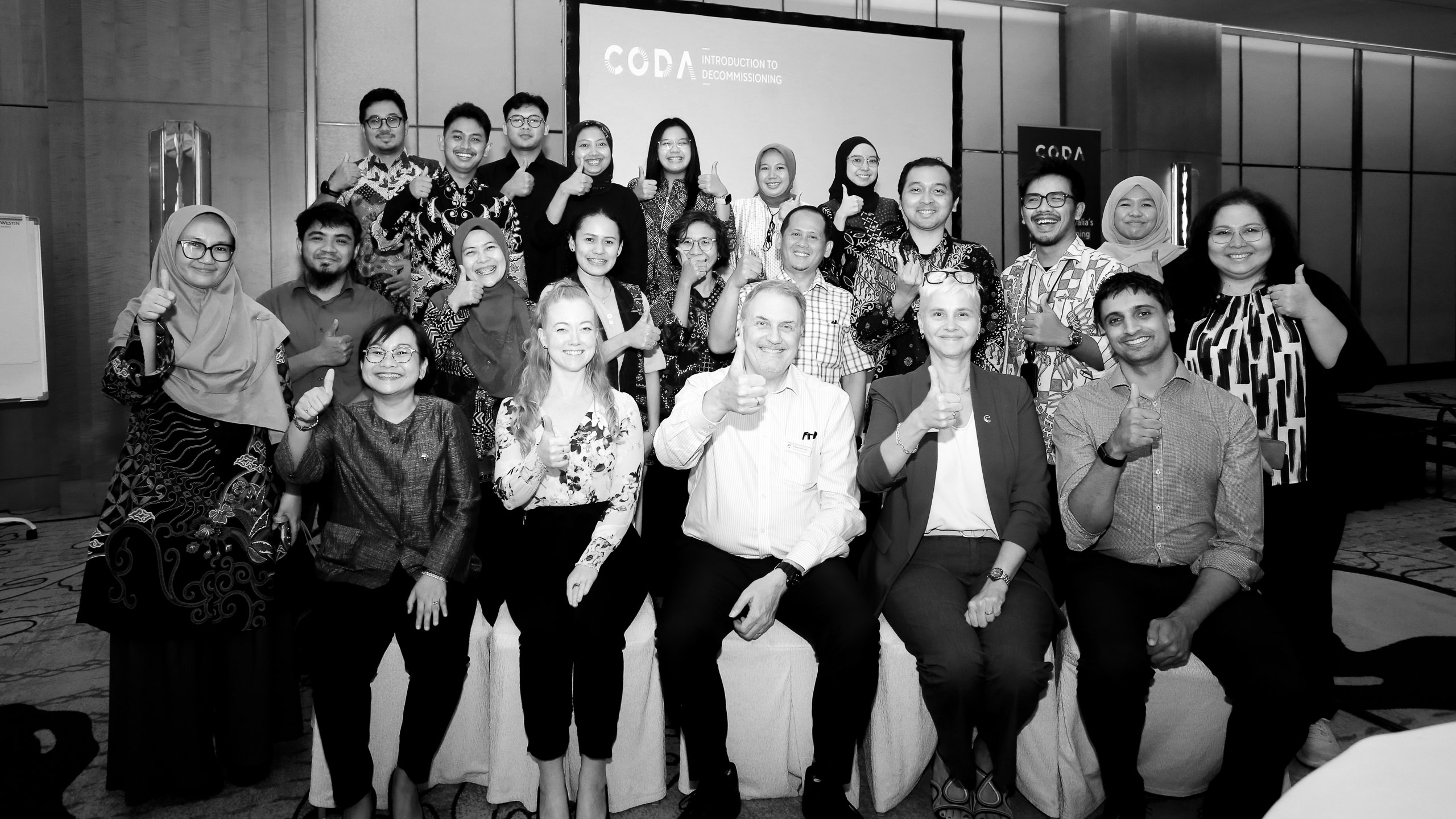 Attendees at the CODA Intro to Decom Workshop in Jakarta