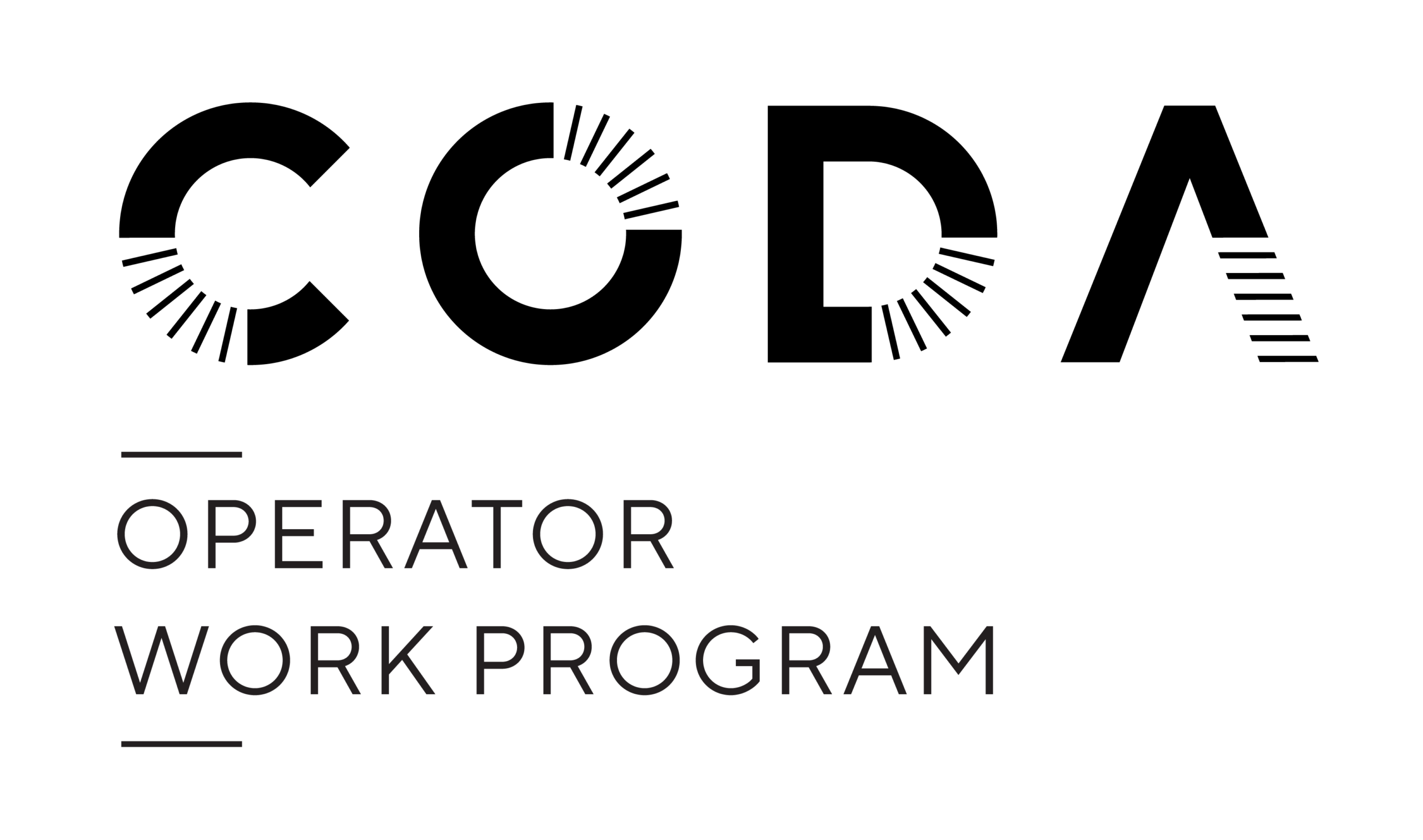 Operator Work Program logo, stacked mono