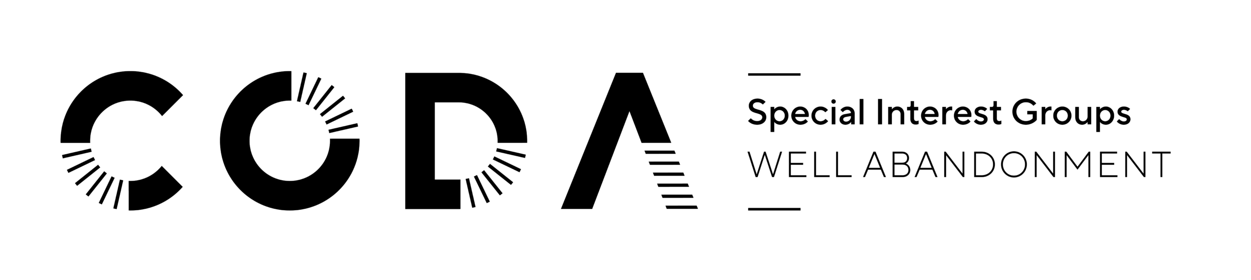 Well Abandonment logo, horizontal mono